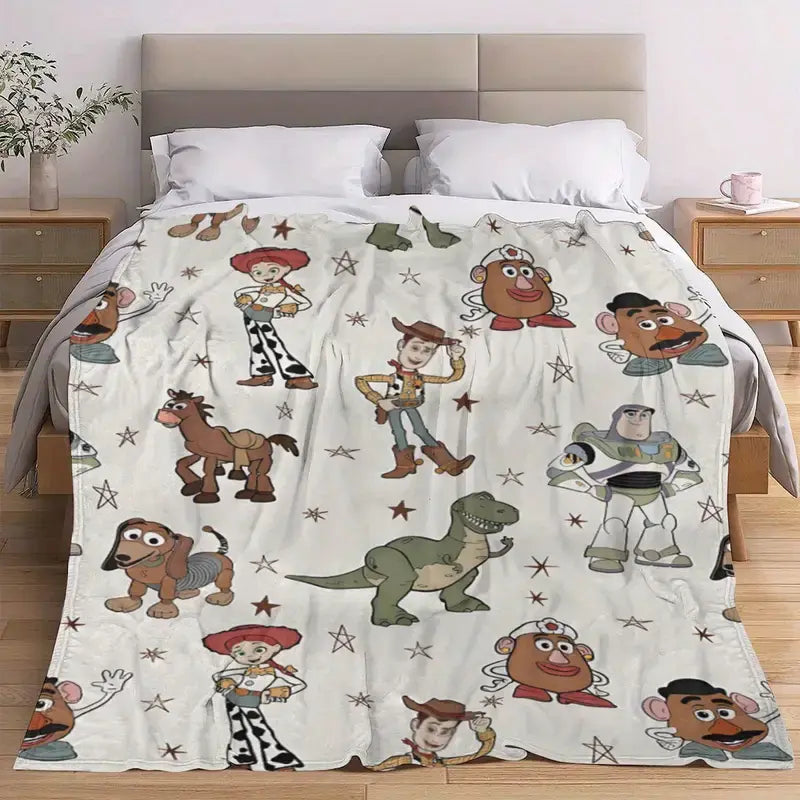 Retro Toy Friends Story Blanket