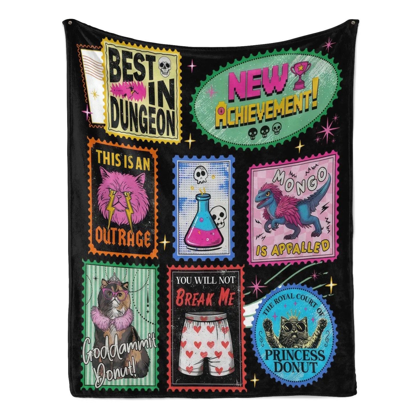 Dungeon Crawler Carl Funny Flannel Blanket