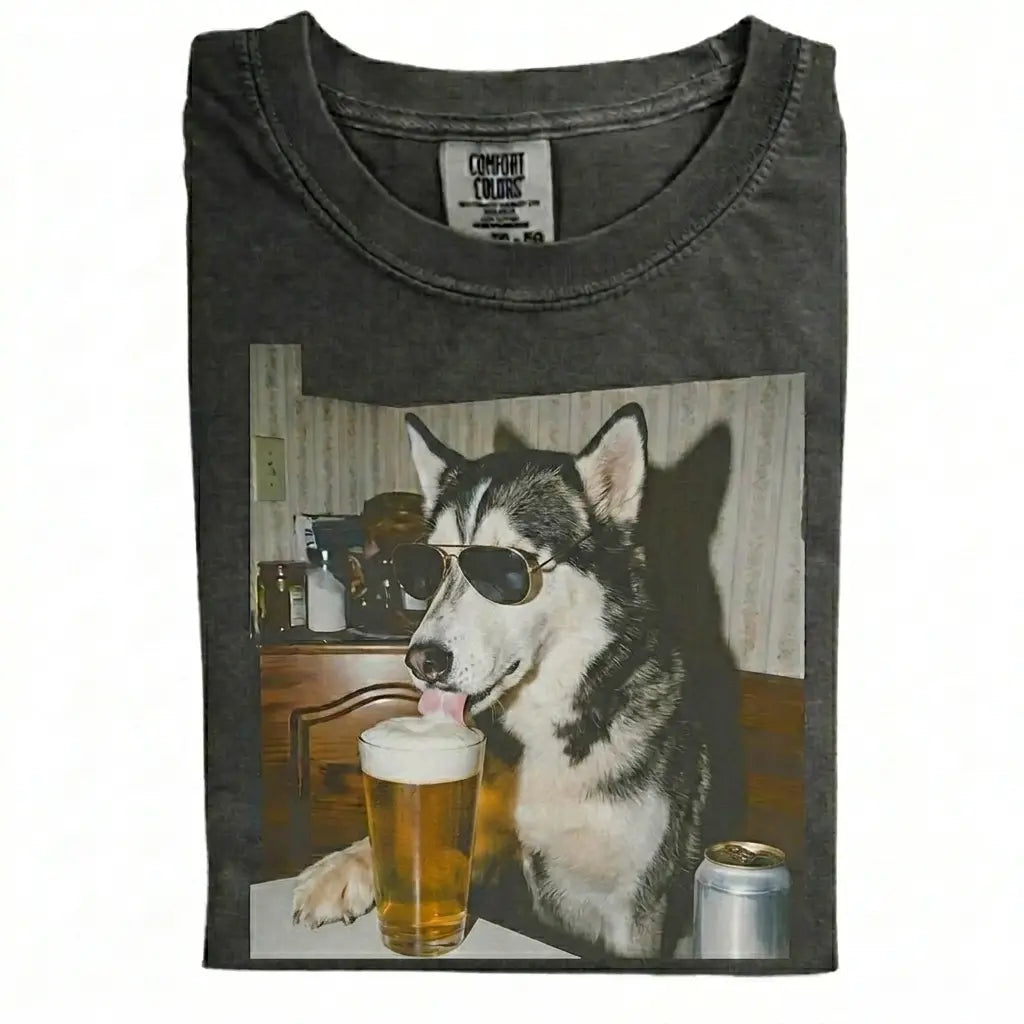 Dog Drinking Beer Meme Gift for Dog Lovers T-Shirt/Sweatshirt/Hoodie