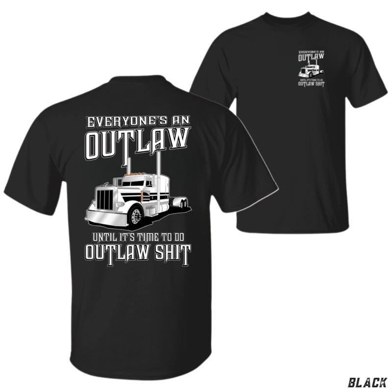 Outlaw Truck Bold Peterbilt Design T-Shirt/Sweatshirt/Hoodie