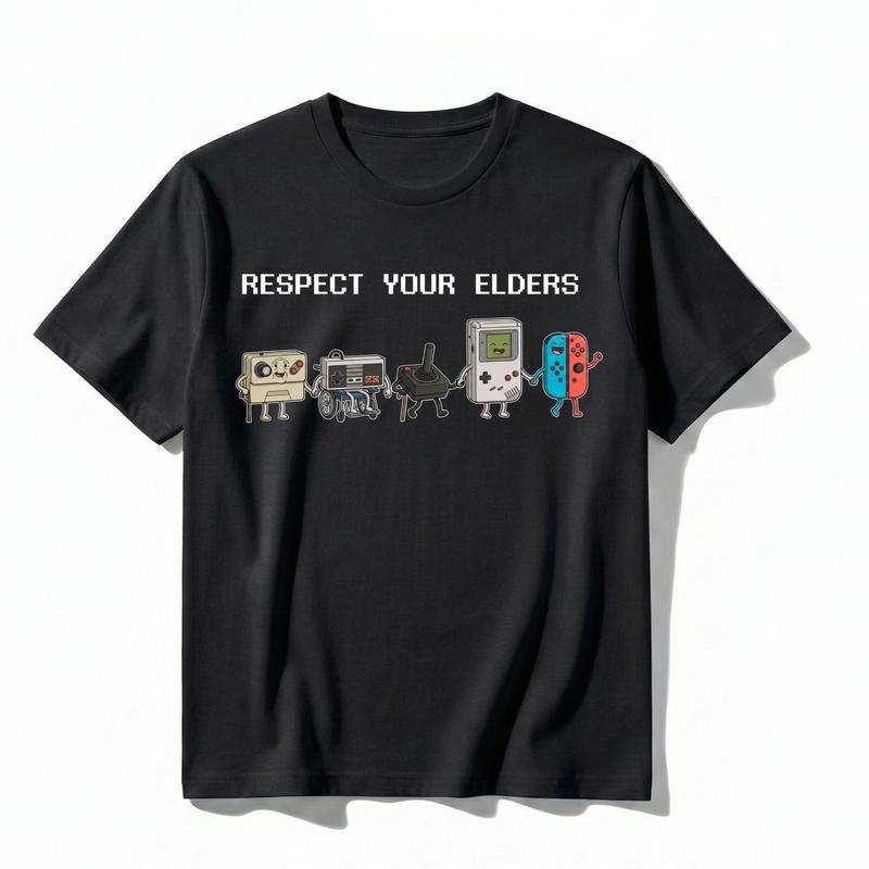 Respect Your Elders Funny Retro Gamer T-Shirt/Sweatshirt/Hoodie