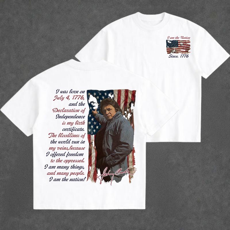 Johnny Cash 4th of July T-Shirt/Sweatshirt/Hoodie