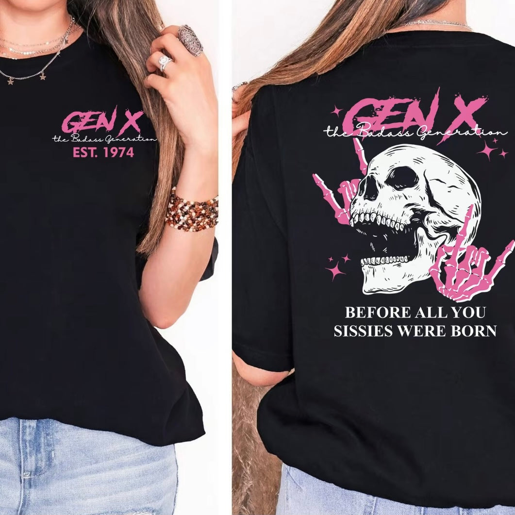 Generation X Custom Year Badass Generation T-Shirt/Sweatshirt/Hoodie