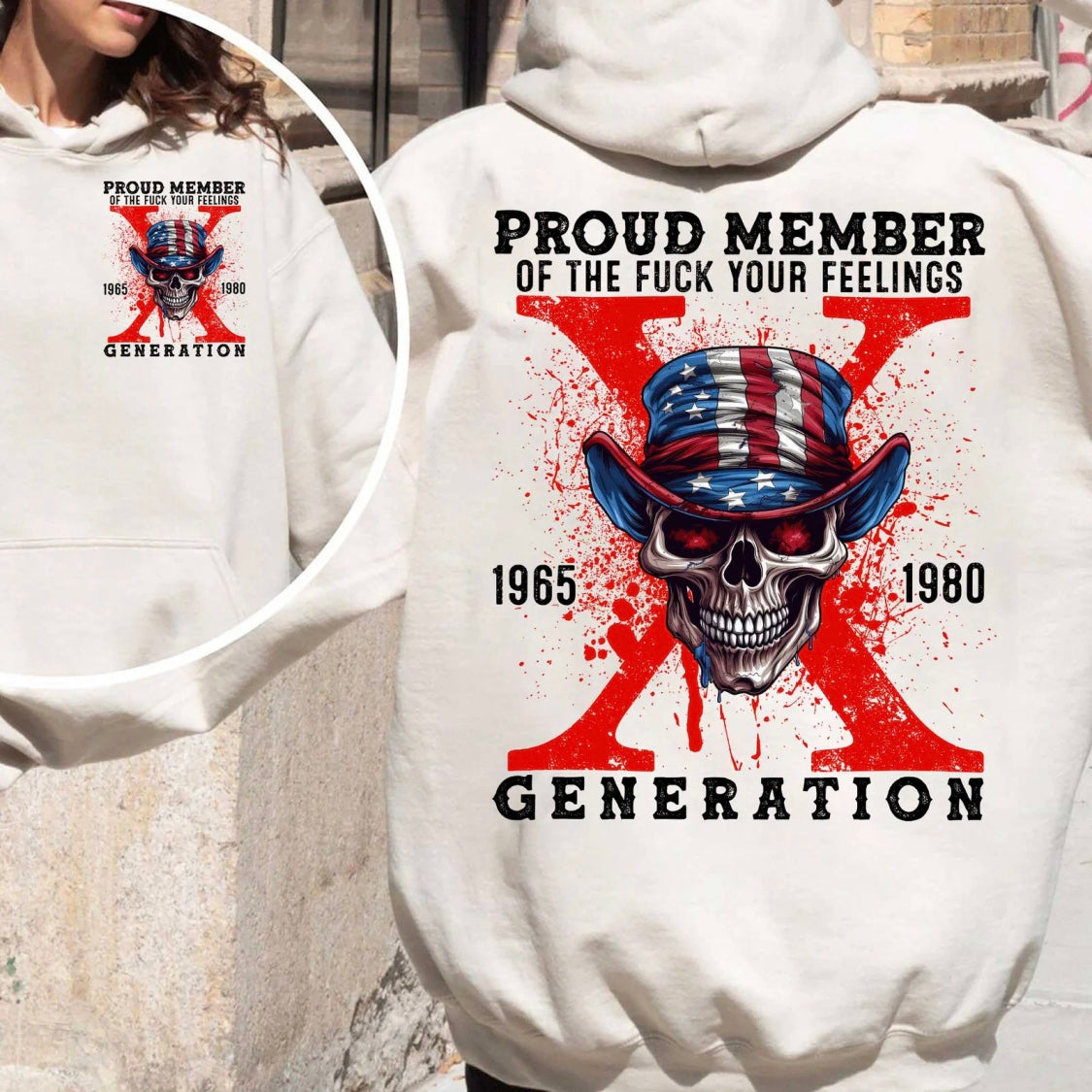Custom Gen X Skull New Version T-Shirt/Sweatshirt/Hoodie