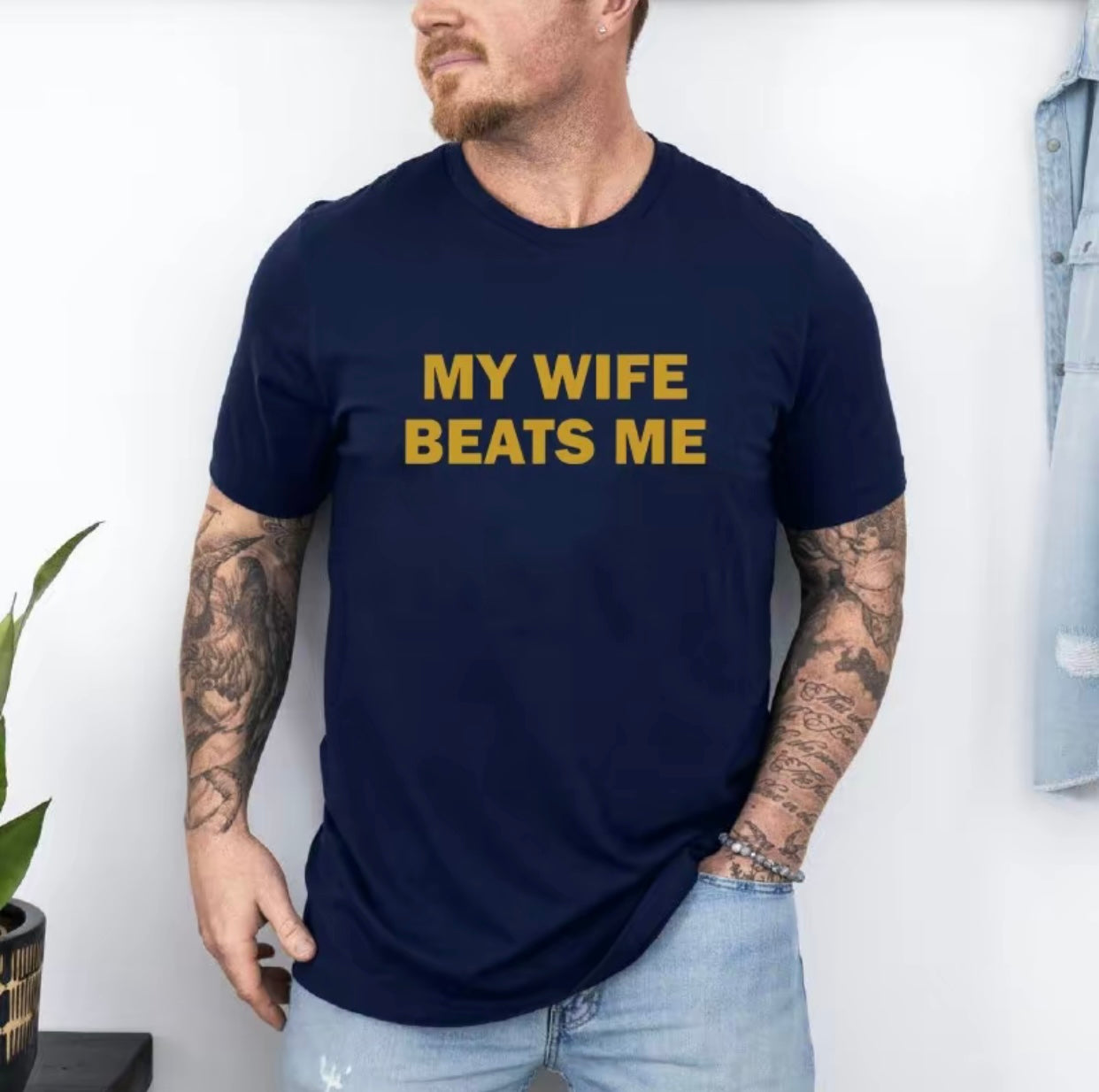 My Wife Beats Me Funny T-Shirt/Sweatshirt/Hoodie