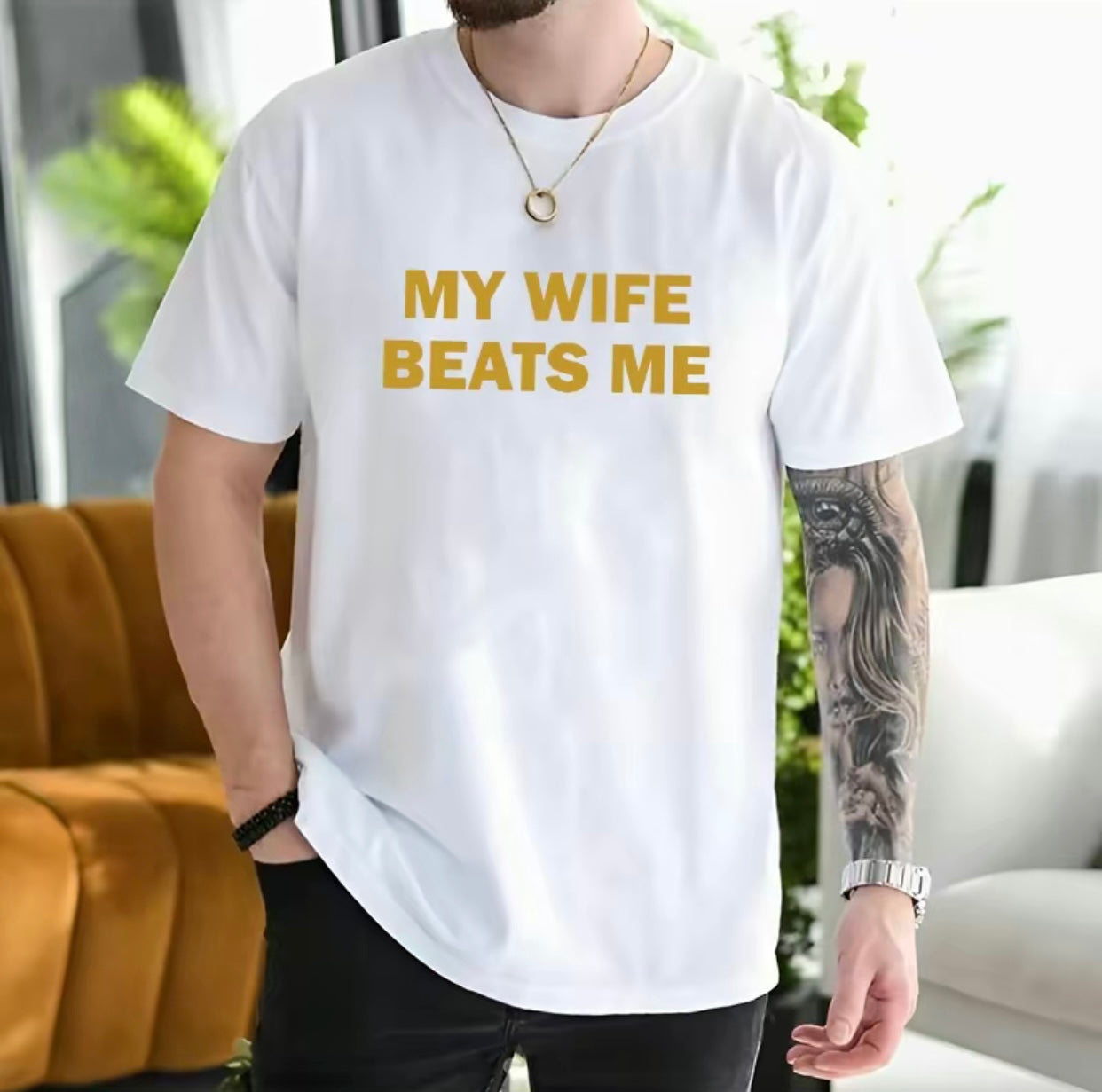 My Wife Beats Me Funny T-Shirt/Sweatshirt/Hoodie