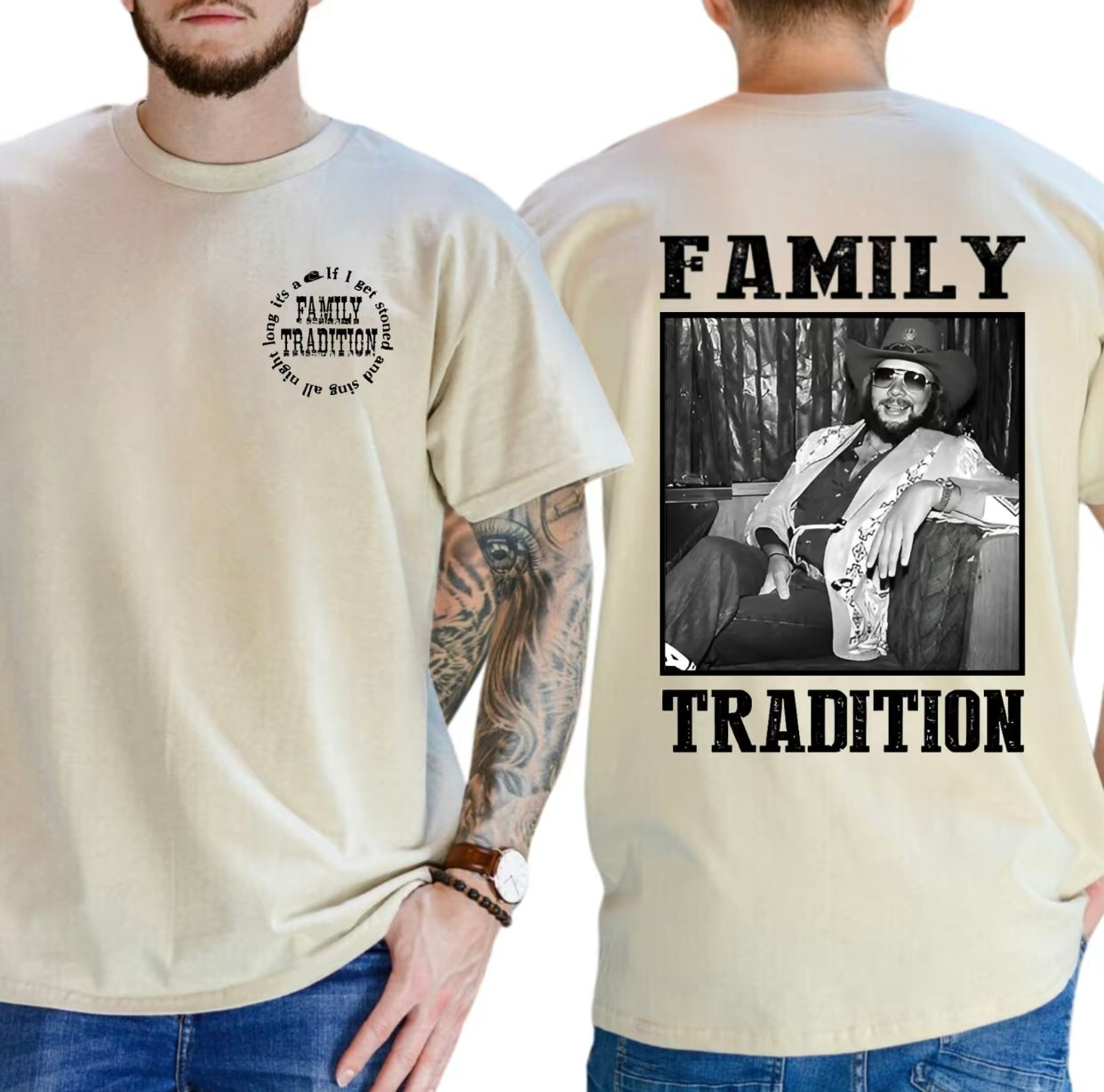 Family Tradition Hank Rock Williams Singer Jr T-Shirt/Sweatshirt/Hoodie
