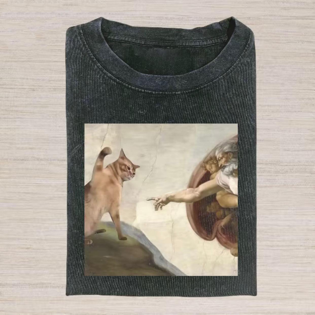 Cat Painting Meme Cringe Retro Funny Vintage T-Shirt/Sweatshirt/Hoodie