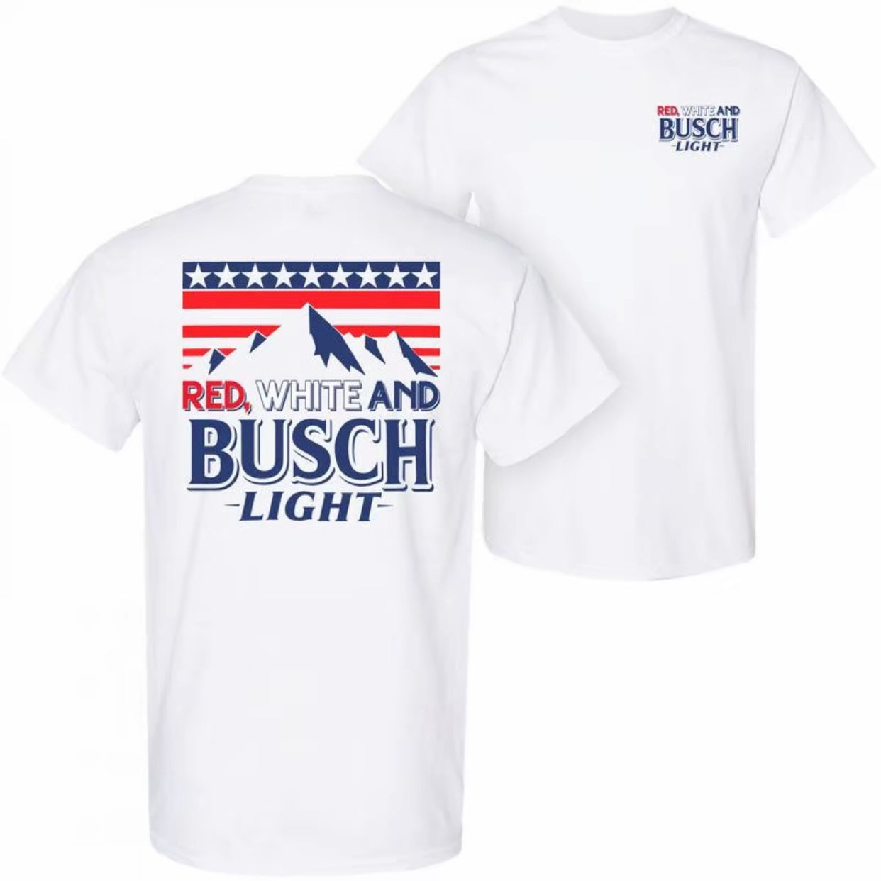 Red White & Busch Light Funny T-Shirt/Sweatshirt/Hoodie