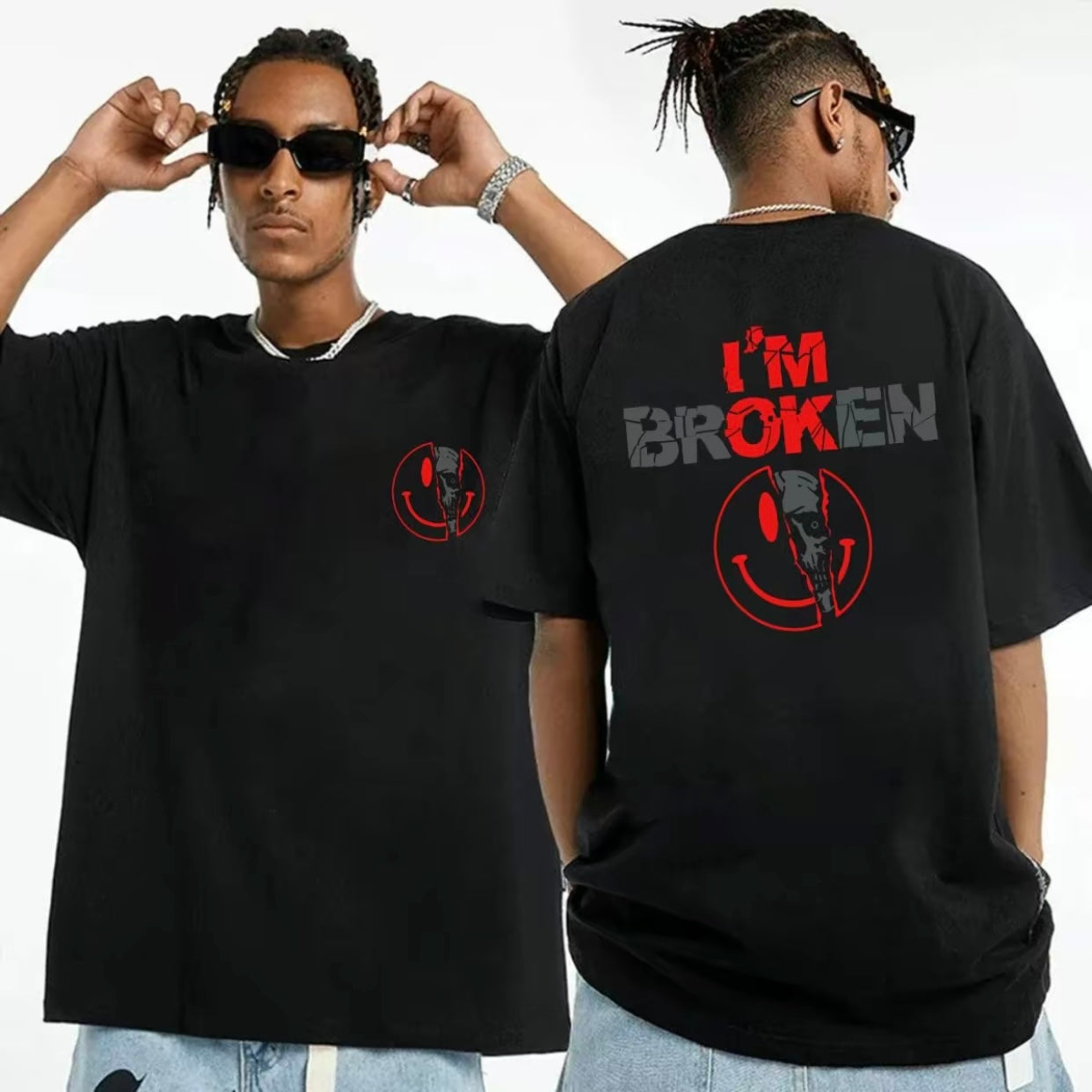 I'm Broken Horror Smile Face T-Shirt/Sweatshirt/Hoodie