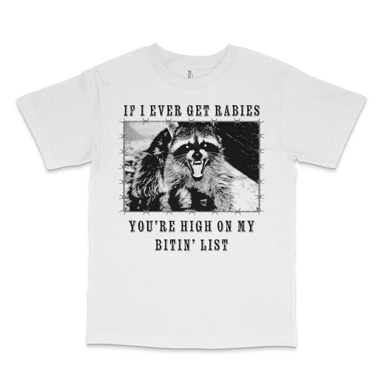 If I Ever Get Rabies Funny Raccoon T-Shirt/Sweatshirt/Hoodie