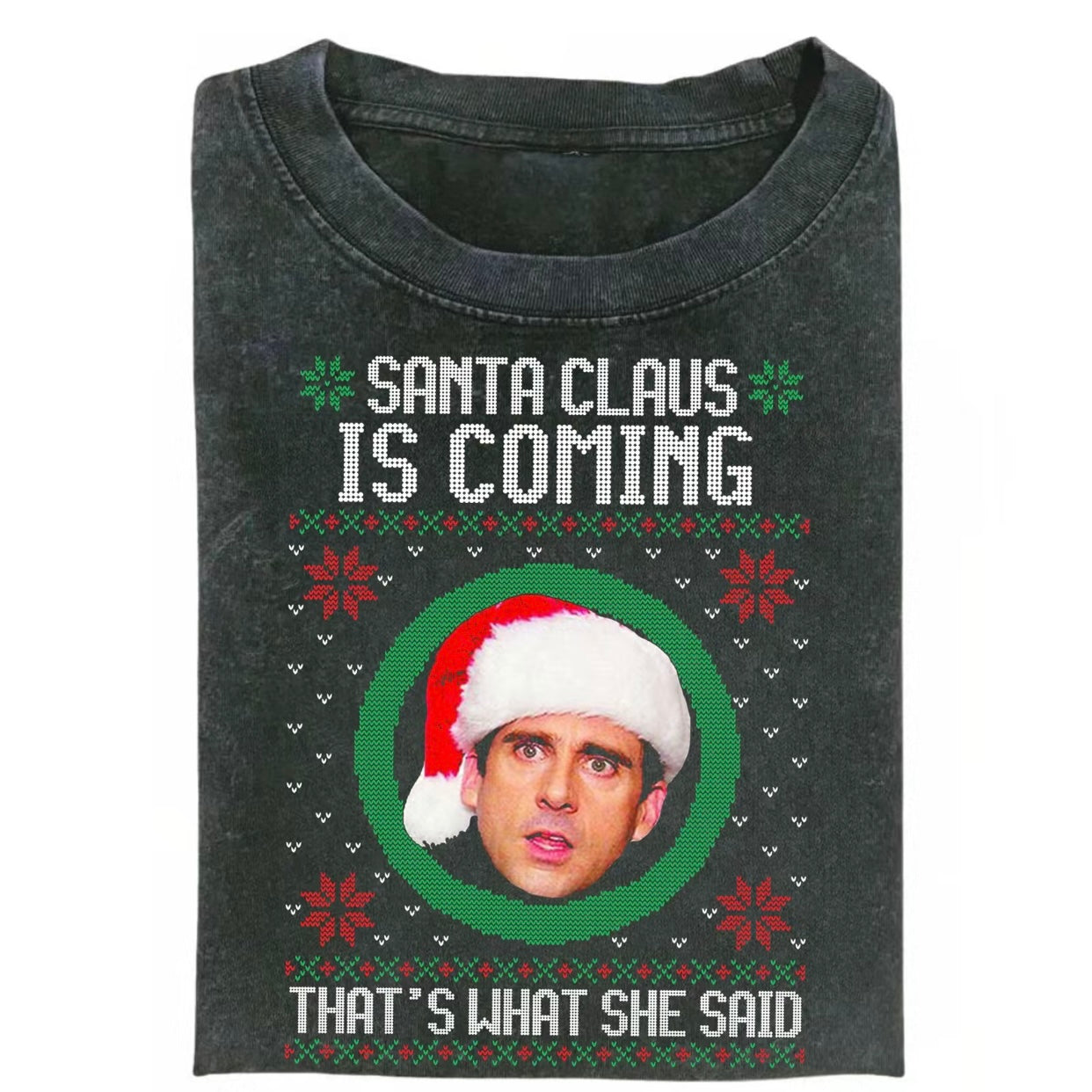 Santa Claus is Coming The Office Christmas Funny T-Shirt/Sweatshirt/Hoodie