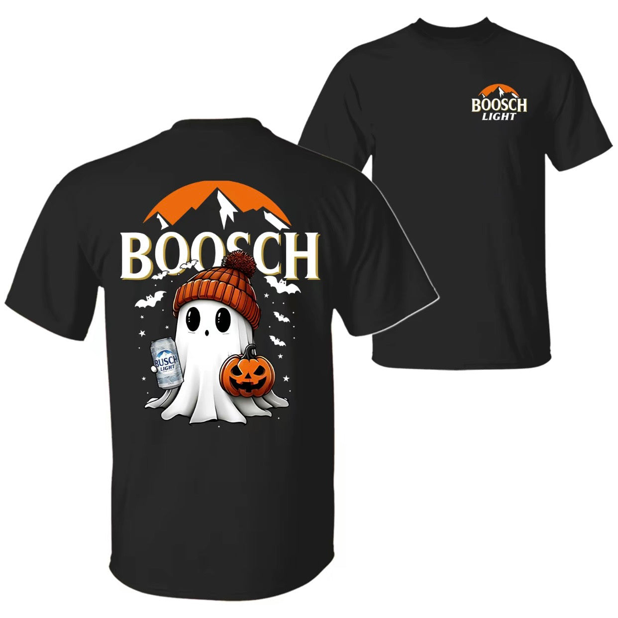 Boosch Light Halloween Cute Boo Ghost Pumpkin T-Shirt/Sweatshirt/Hoodie