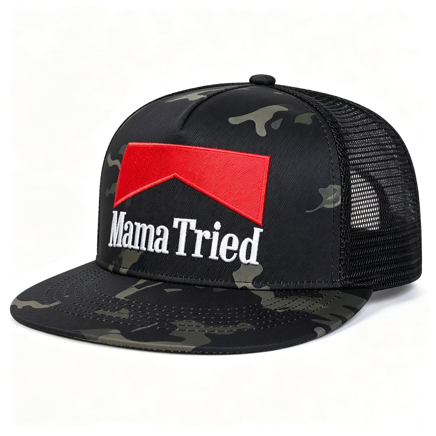 Mama Tried Letter Embroidered Hat