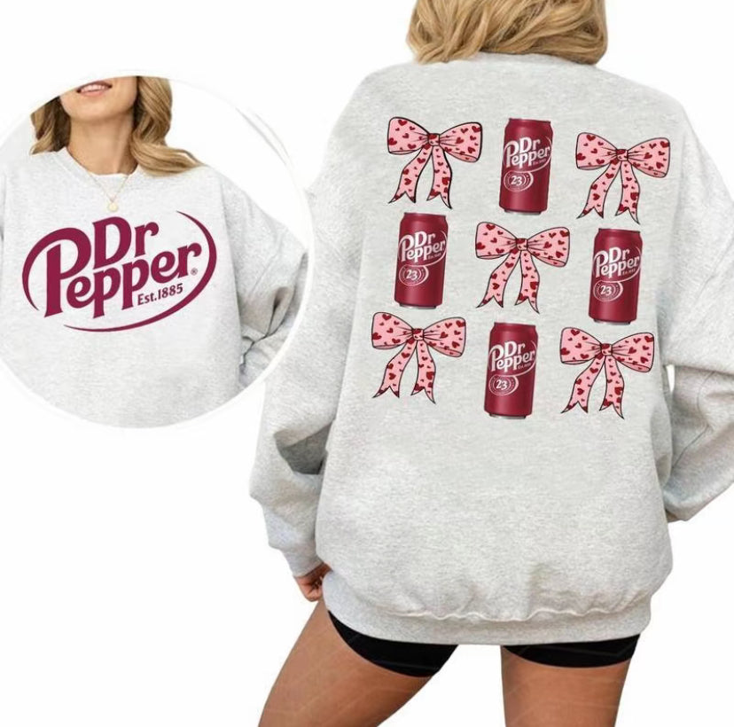 Dr Pepper Coquette Bow Pink T-Shirt/Sweatshirt/Hoodie
