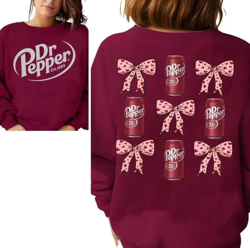 Dr Pepper Coquette Bow Pink T-Shirt/Sweatshirt/Hoodie