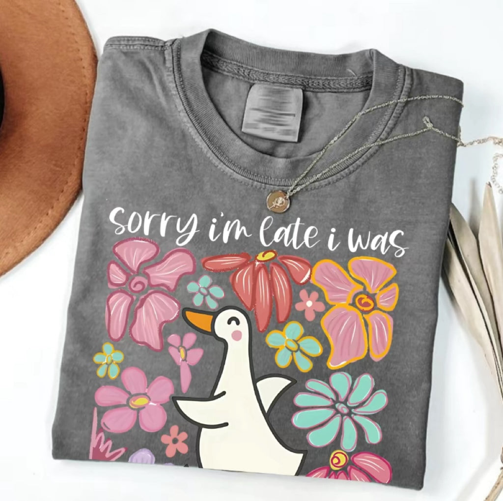 Sorry I'm Late I Was Dilly Dallying Goose T-shirt/Sweatshirt/Hoodie