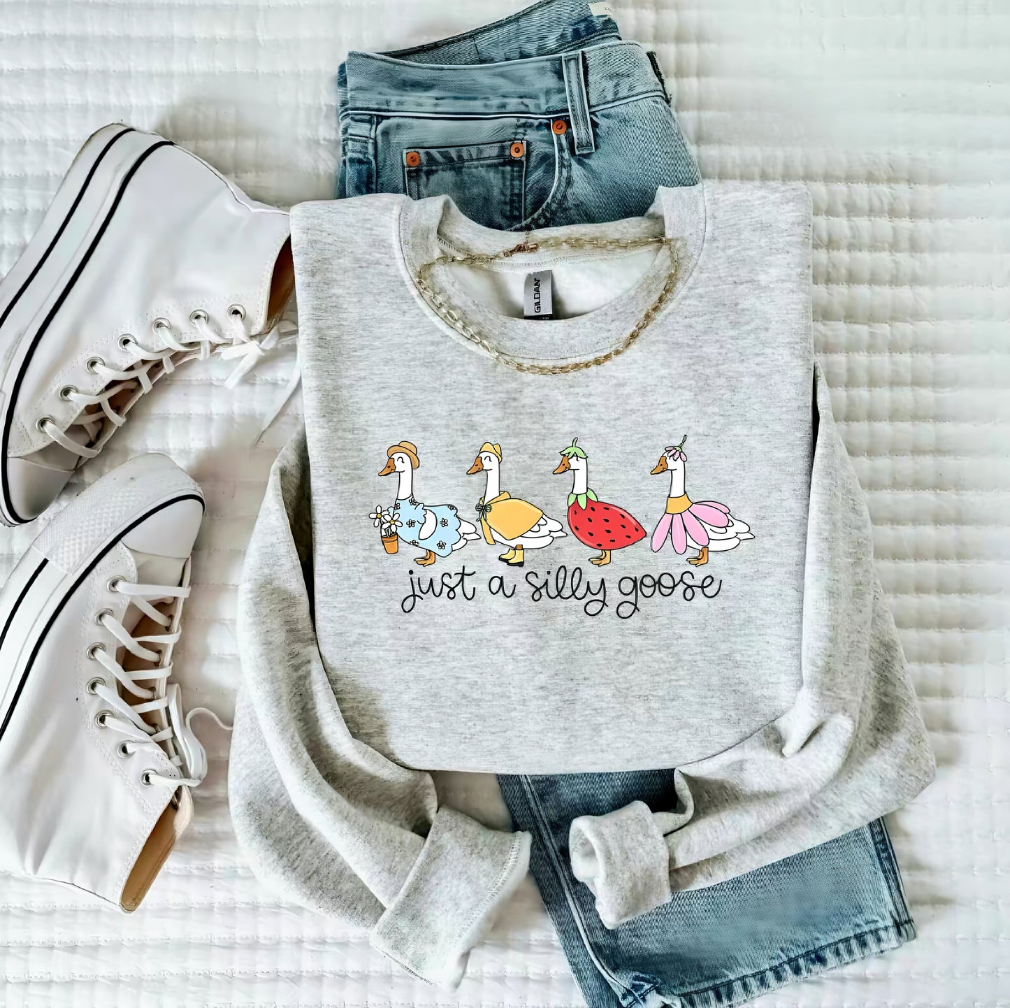 Just A Silly Goose Funny T-Shirt/Sweatshirt/Hoodie
