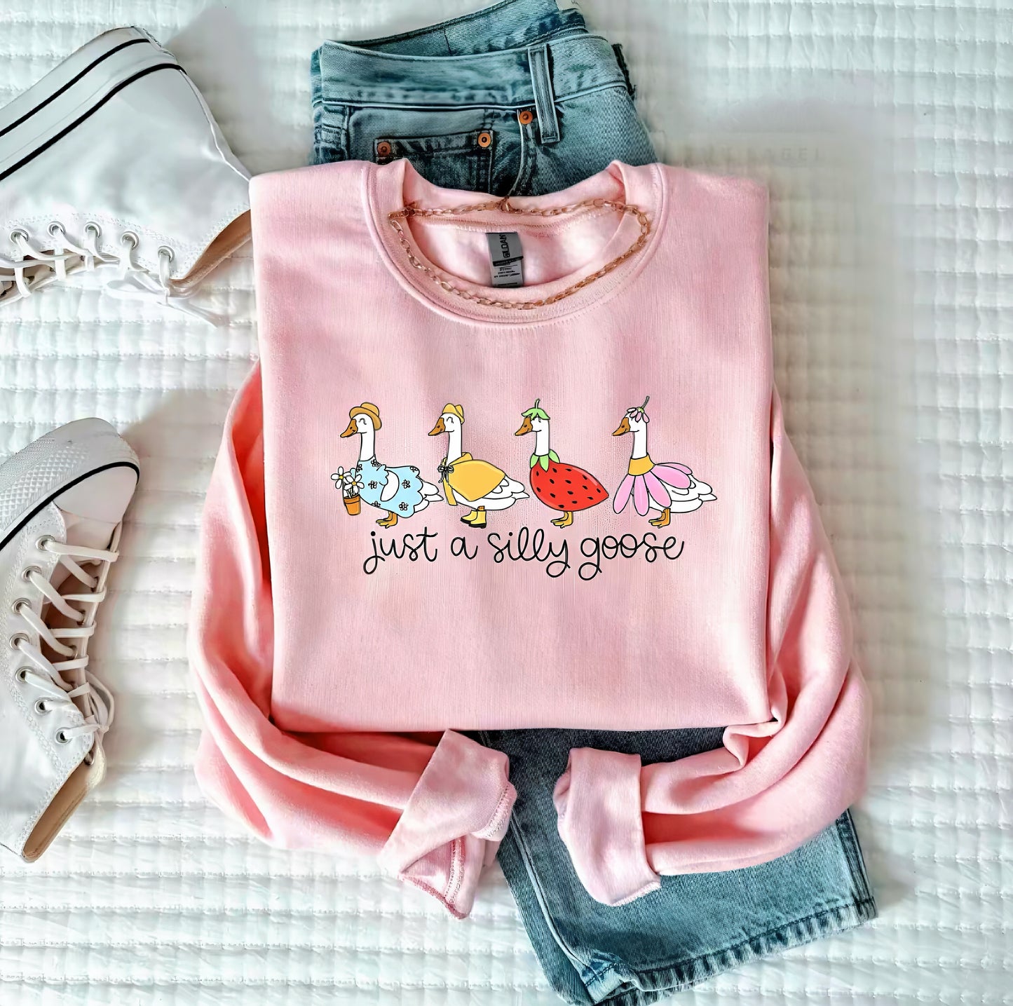 Just A Silly Goose Funny T-Shirt/Sweatshirt/Hoodie