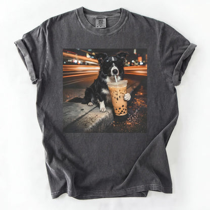 Dog Drinking Bubble Tea Meme Gift for Dog Lovers T-Shirt/Sweatshirt/Hoodie