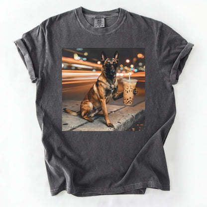 Dog Drinking Bubble Tea Meme Gift for Dog Lovers T-Shirt/Sweatshirt/Hoodie