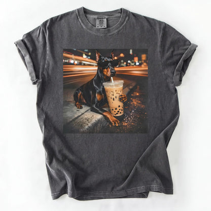 Dog Drinking Bubble Tea Meme Gift for Dog Lovers T-Shirt/Sweatshirt/Hoodie