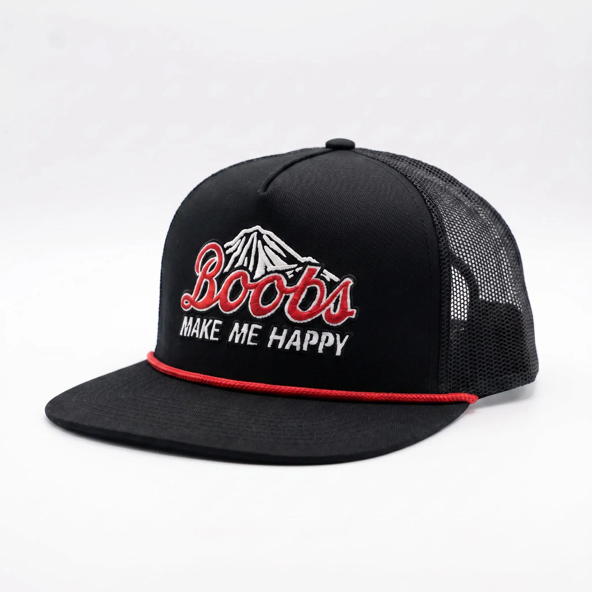 Boobs Make Me Happy Embroidered Hat