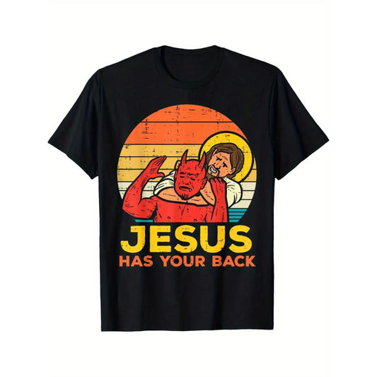 Jesus Has Your Back Jiu Jitsu Retro Christian T-Shirt/Sweatshirt/Hoodie