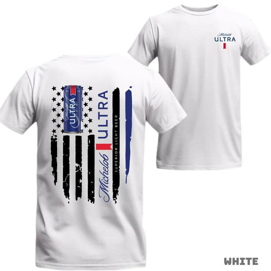 Michelob Ultra Flag & Beer Can T-Shirt/Sweatshirt/Hoodie