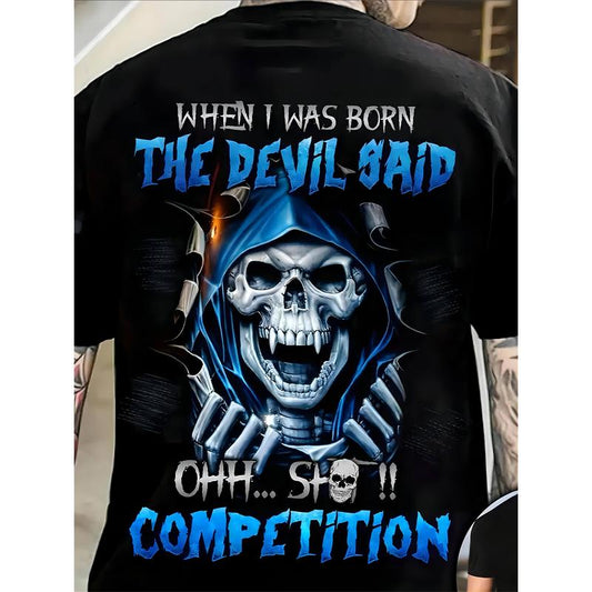 When I was Born Skull Funny T-Shirt/Sweatshirt/Hoodie