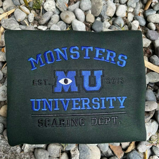 Monsters University Embroidered T-Shirt/Sweatshirt/Hoodie