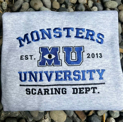Monsters University Embroidered T-Shirt/Sweatshirt/Hoodie