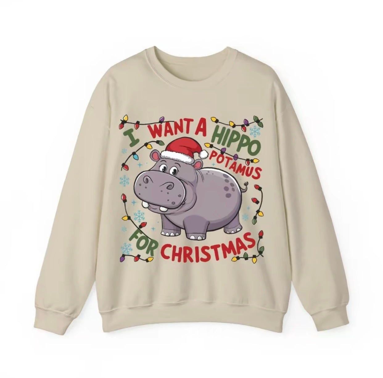 Hippopotamus Christmas T-Shirt/Sweatshirt/Hoodie