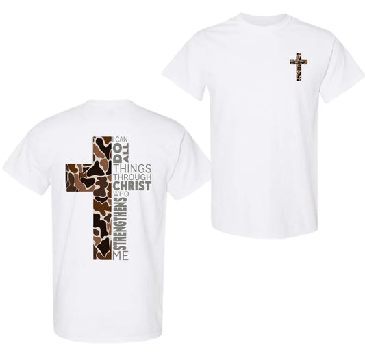 Christian Camo Cross Design T-Shirt/Sweatshirt/Hoodie