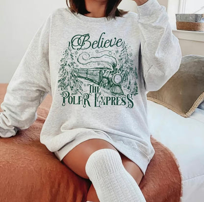 Believe The Polar Express Vintage T-Shirt/Sweatshirt/Hoodie