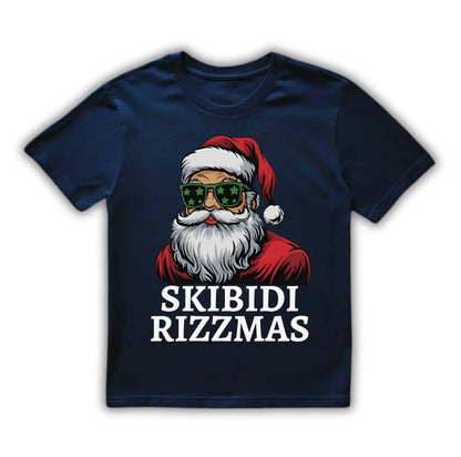 Skibidi Rizzmas Funny Santa T-Shirt/Sweatshirt/Hoodie