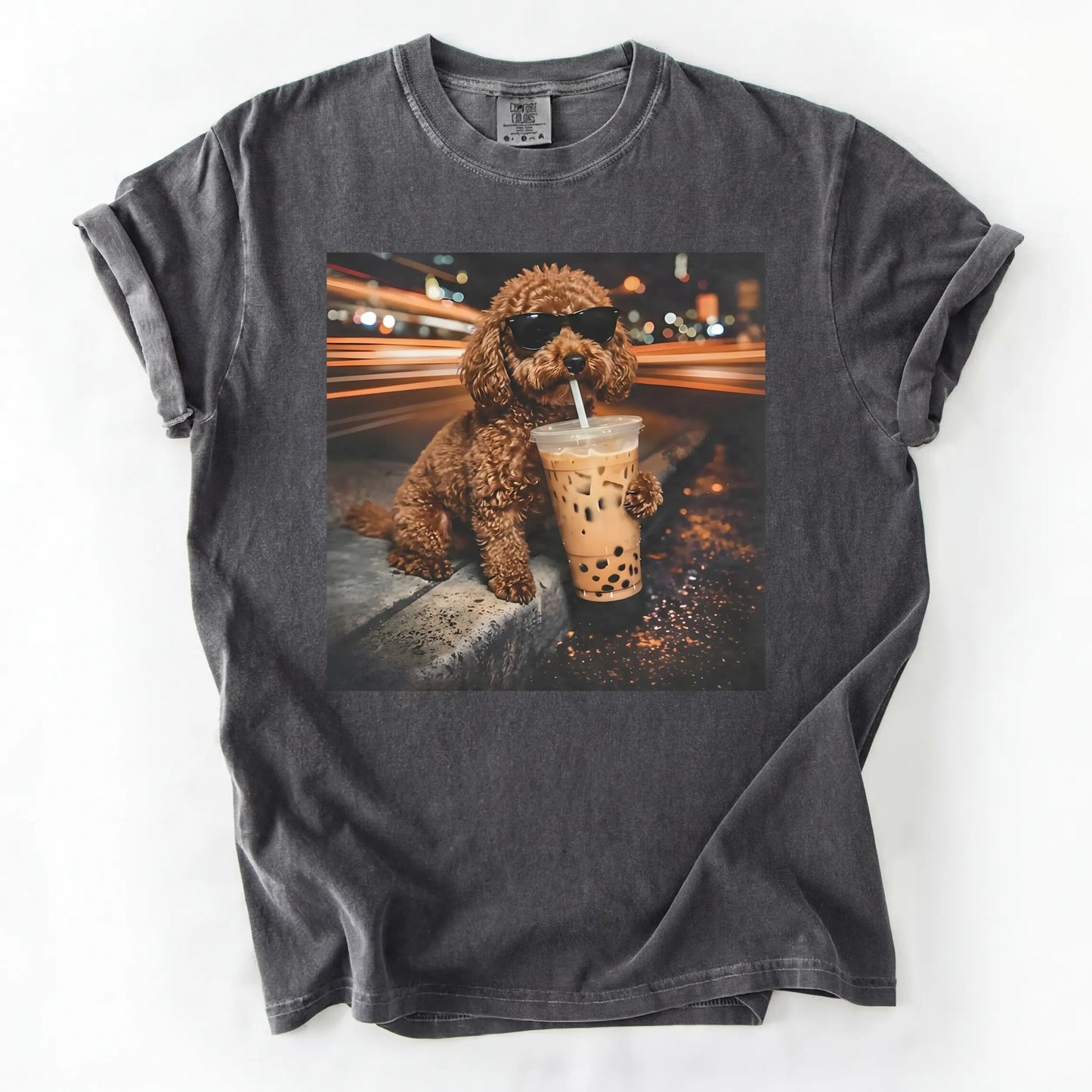 Dog Drinking Bubble Tea Meme Gift for Dog Lovers T-Shirt/Sweatshirt/Hoodie