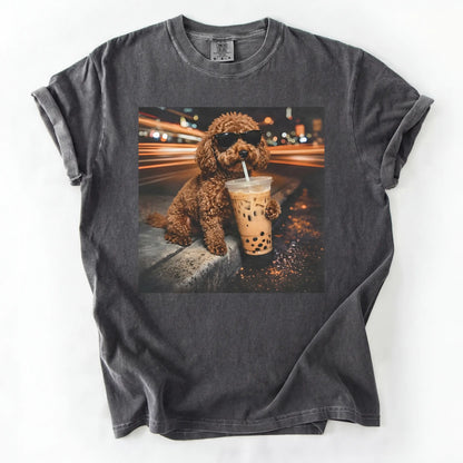 Dog Drinking Bubble Tea Meme Gift for Dog Lovers T-Shirt/Sweatshirt/Hoodie