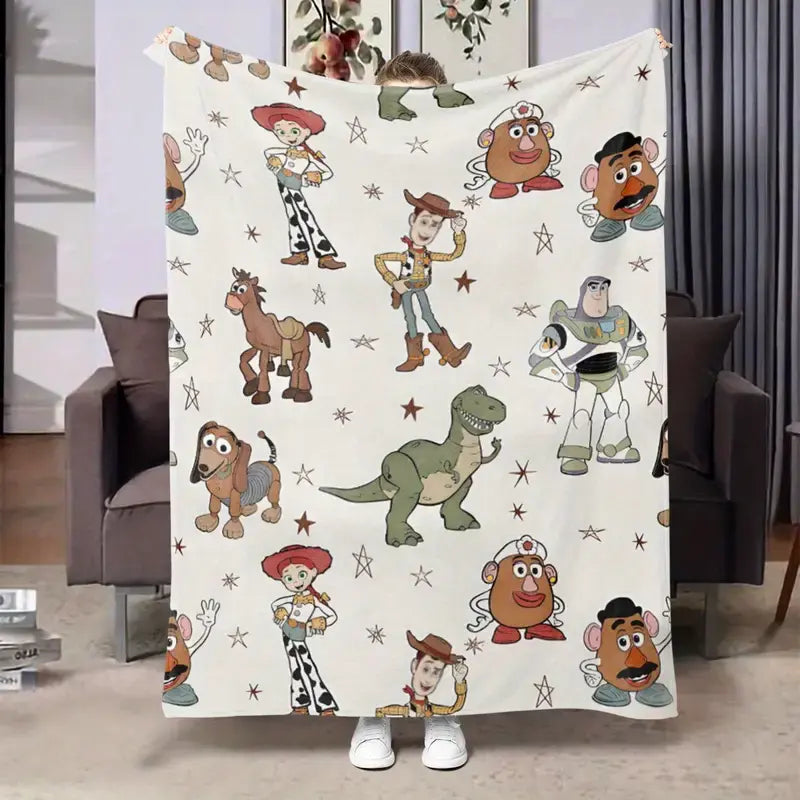 Retro Toy Friends Story Blanket