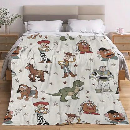 Retro Toy Friends Story Blanket