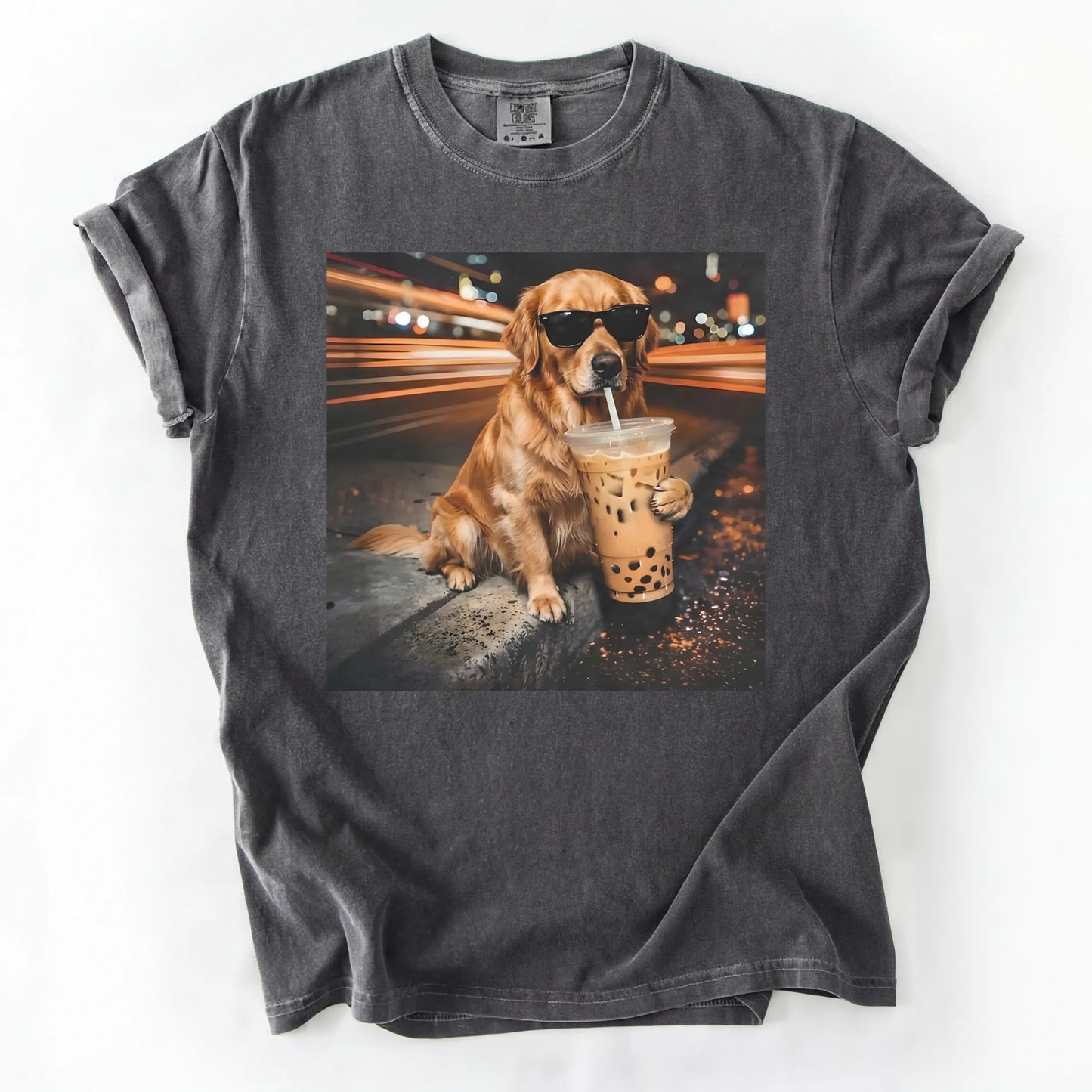 Dog Drinking Bubble Tea Meme Gift for Dog Lovers T-Shirt/Sweatshirt/Hoodie