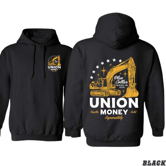 Union Money Blue Collar Excavator T-Shirt/Sweatshirt/Hoodie