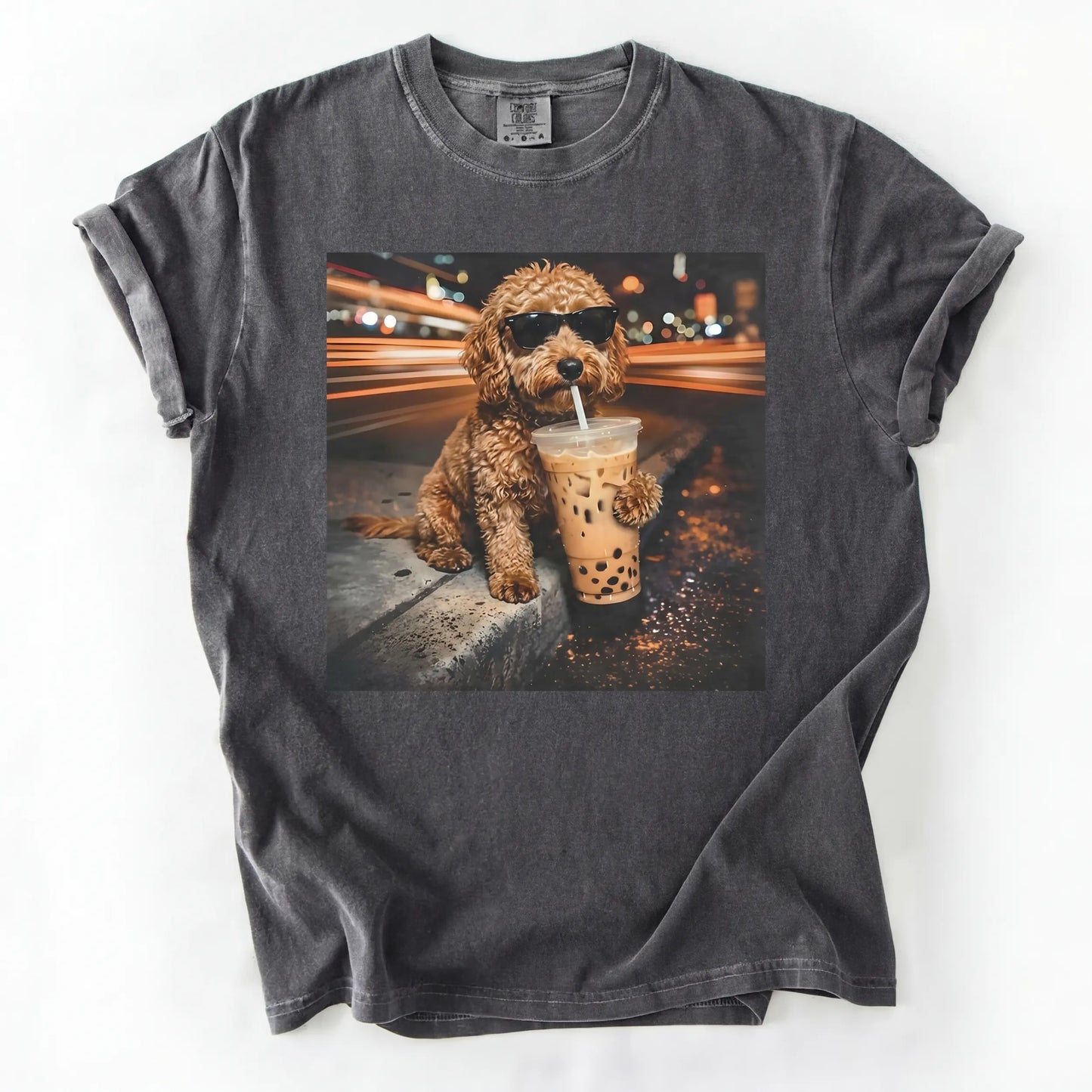 Dog Drinking Bubble Tea Meme Gift for Dog Lovers T-Shirt/Sweatshirt/Hoodie