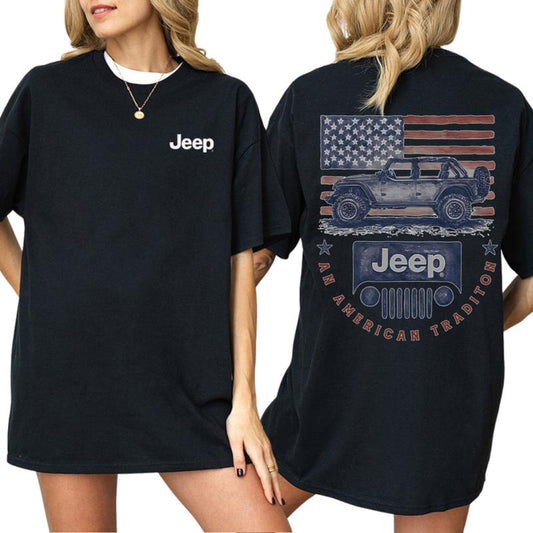 Jeep American Tradition Flag T-Shirt/Sweatshirt/Hoodie