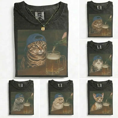 Cat Drinking Beer Meme T-Shirt/Sweatshirt/Hoodie