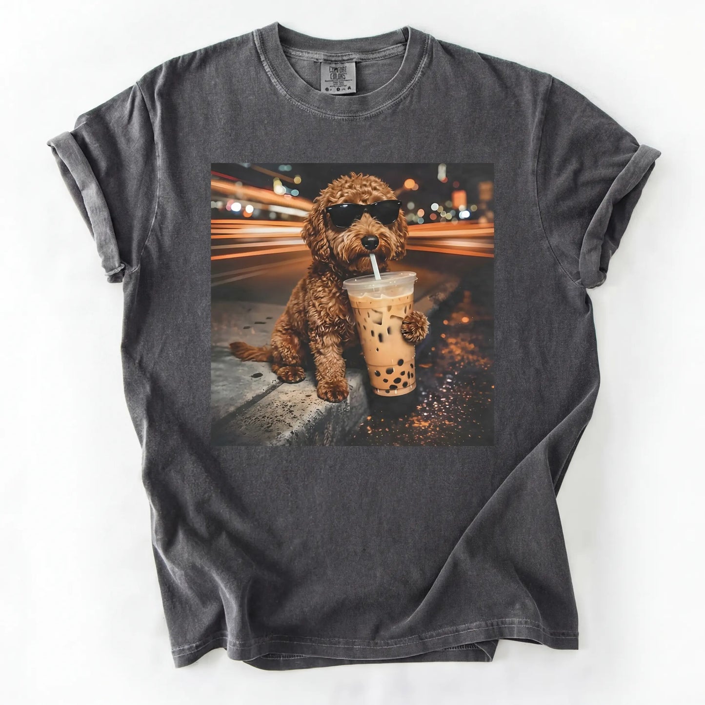 Dog Drinking Bubble Tea Meme Gift for Dog Lovers T-Shirt/Sweatshirt/Hoodie