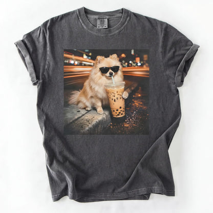 Dog Drinking Bubble Tea Meme Gift for Dog Lovers T-Shirt/Sweatshirt/Hoodie