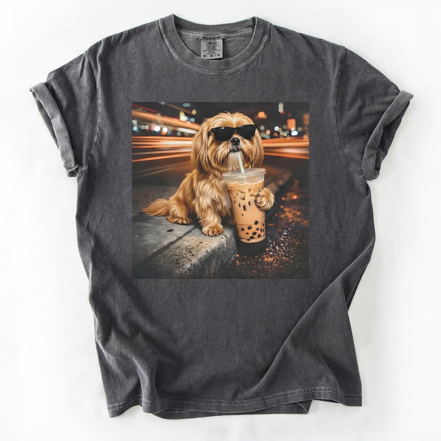 Dog Drinking Bubble Tea Meme Gift for Dog Lovers T-Shirt/Sweatshirt/Hoodie