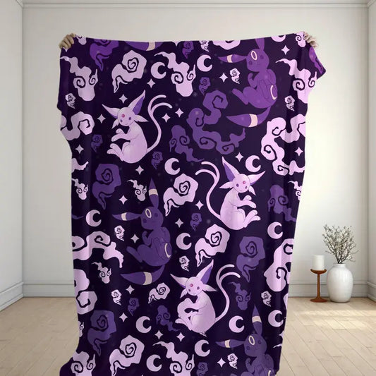 Umbreon Espeon Moonlight Galaxy Blanket