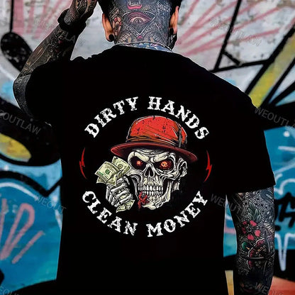 Dirty Hands Clean Money Slogan T-Shirt/Sweatshirt/Hoodie